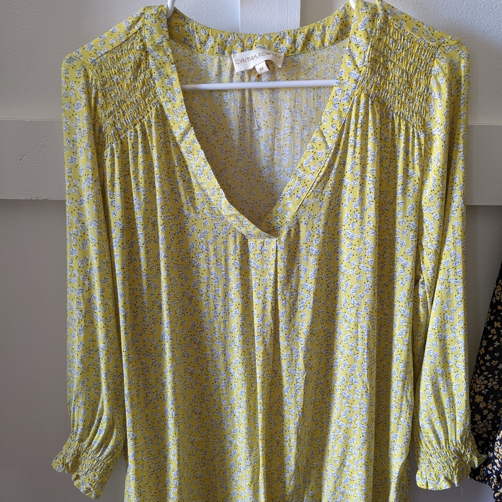 Cynthia Rowley Floral Blouse